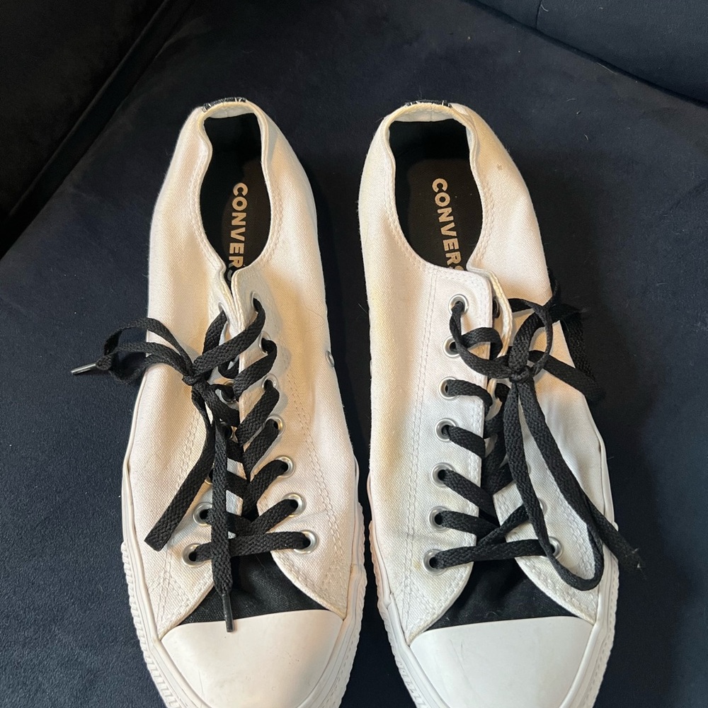 Converse White and Black Men's Sneakers